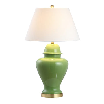 Sagwa 33" Ceramic/Iron Modern Classic LED Table Lamp - JONATHAN Y